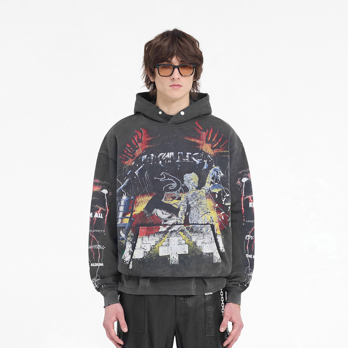 Metallica Master Of Puppets Hoodie | Vintage Grey | REPRESENT