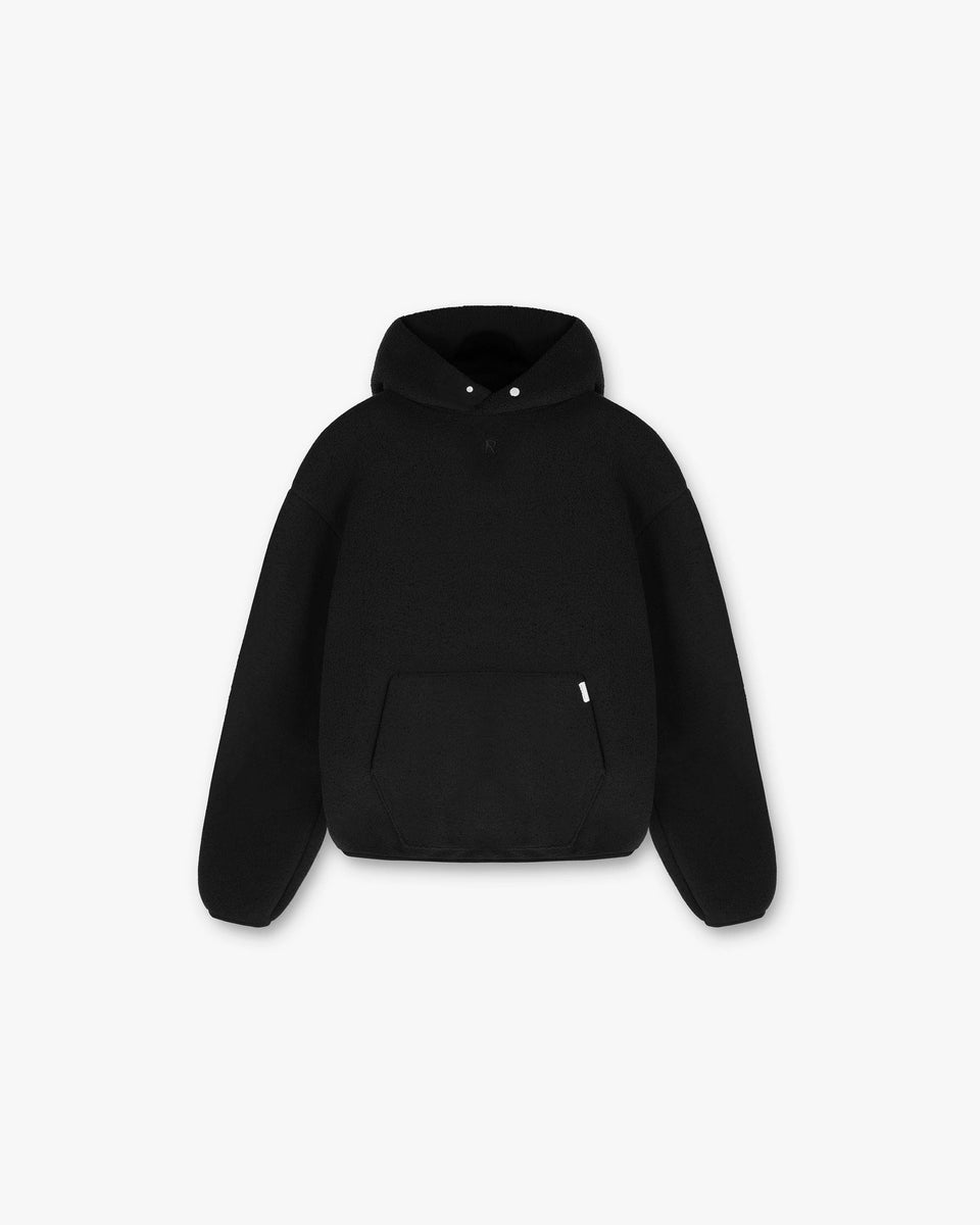Black Oversized Fleece Hoodie REPRESENT CLO