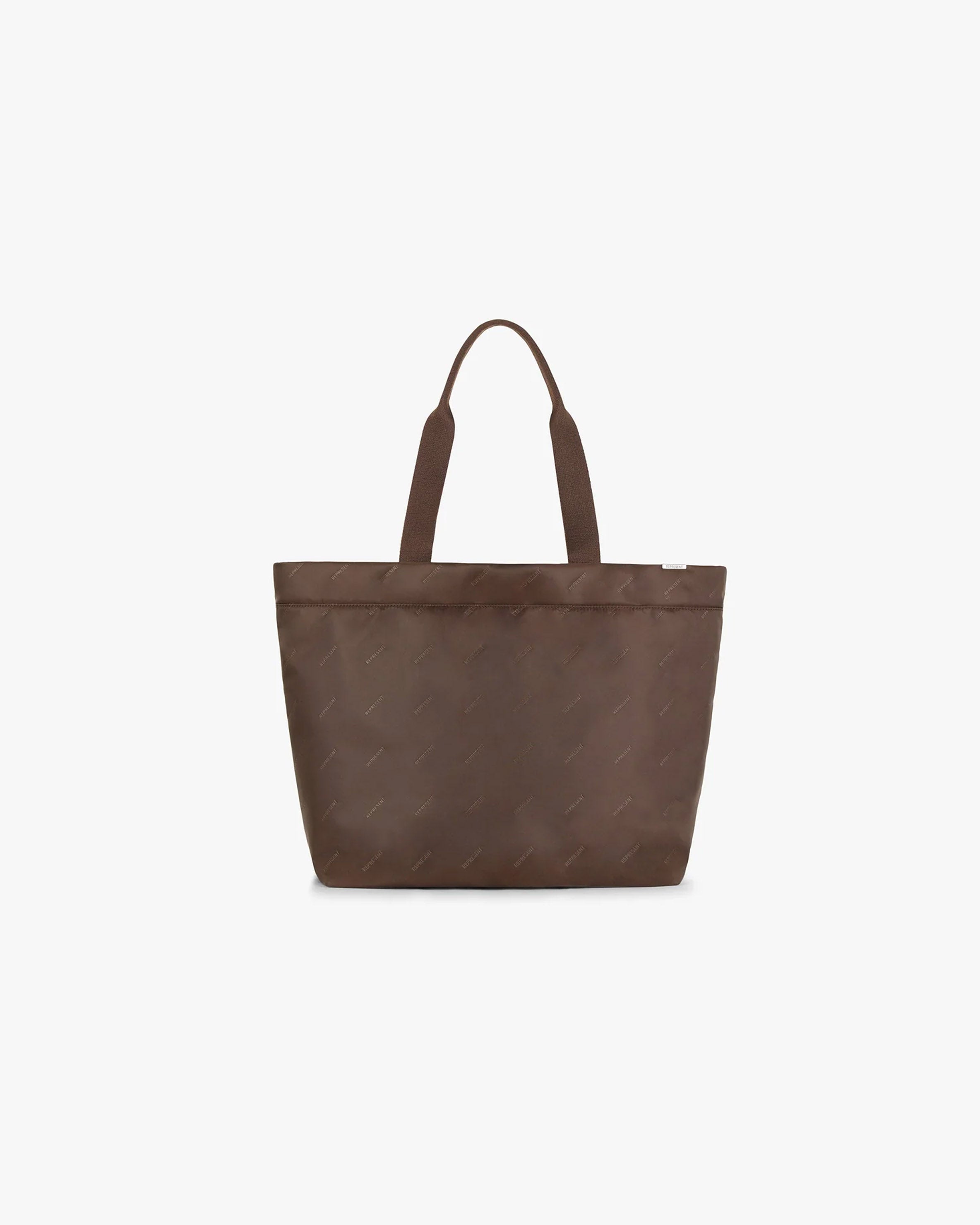 everyone Nylon Logo Tote Bag Brown - バッグ