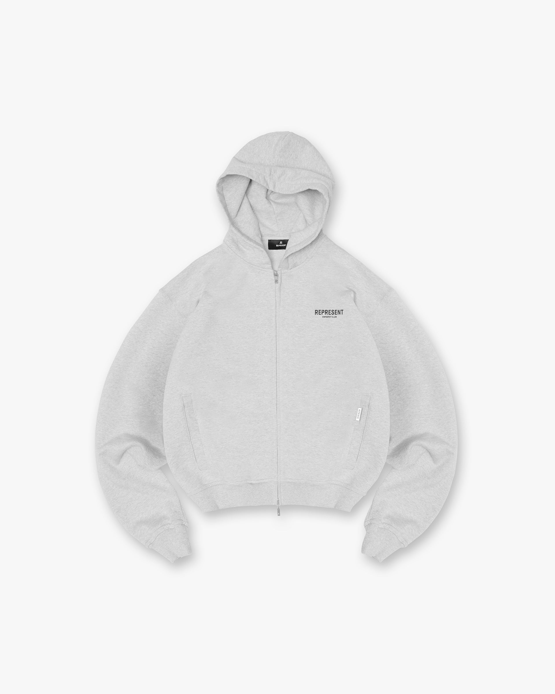 Owners' Club Zip Hoodie | Ash Grey | REPRESENT