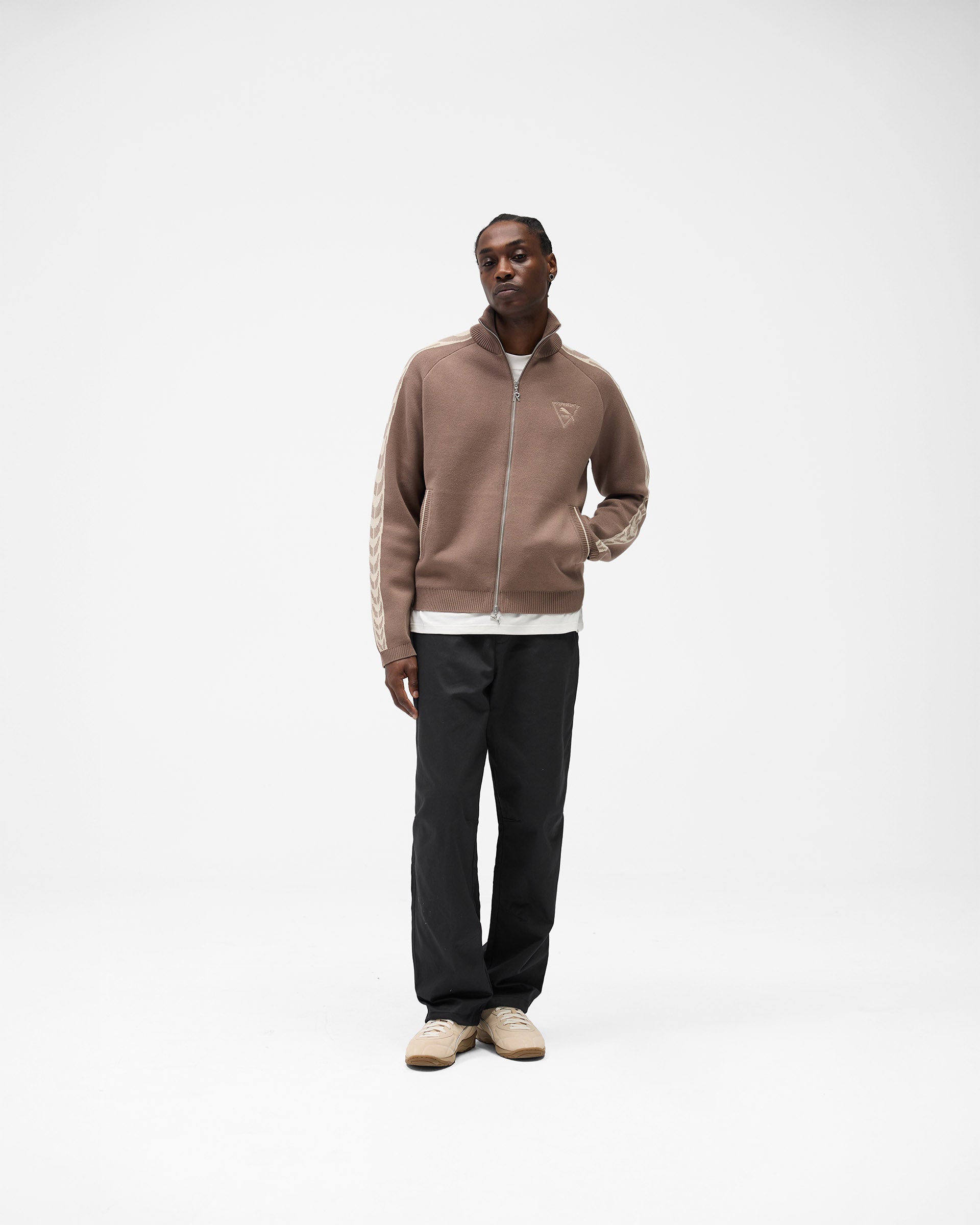 Represent X Puma T7 Knit Jacket - Pine Bark