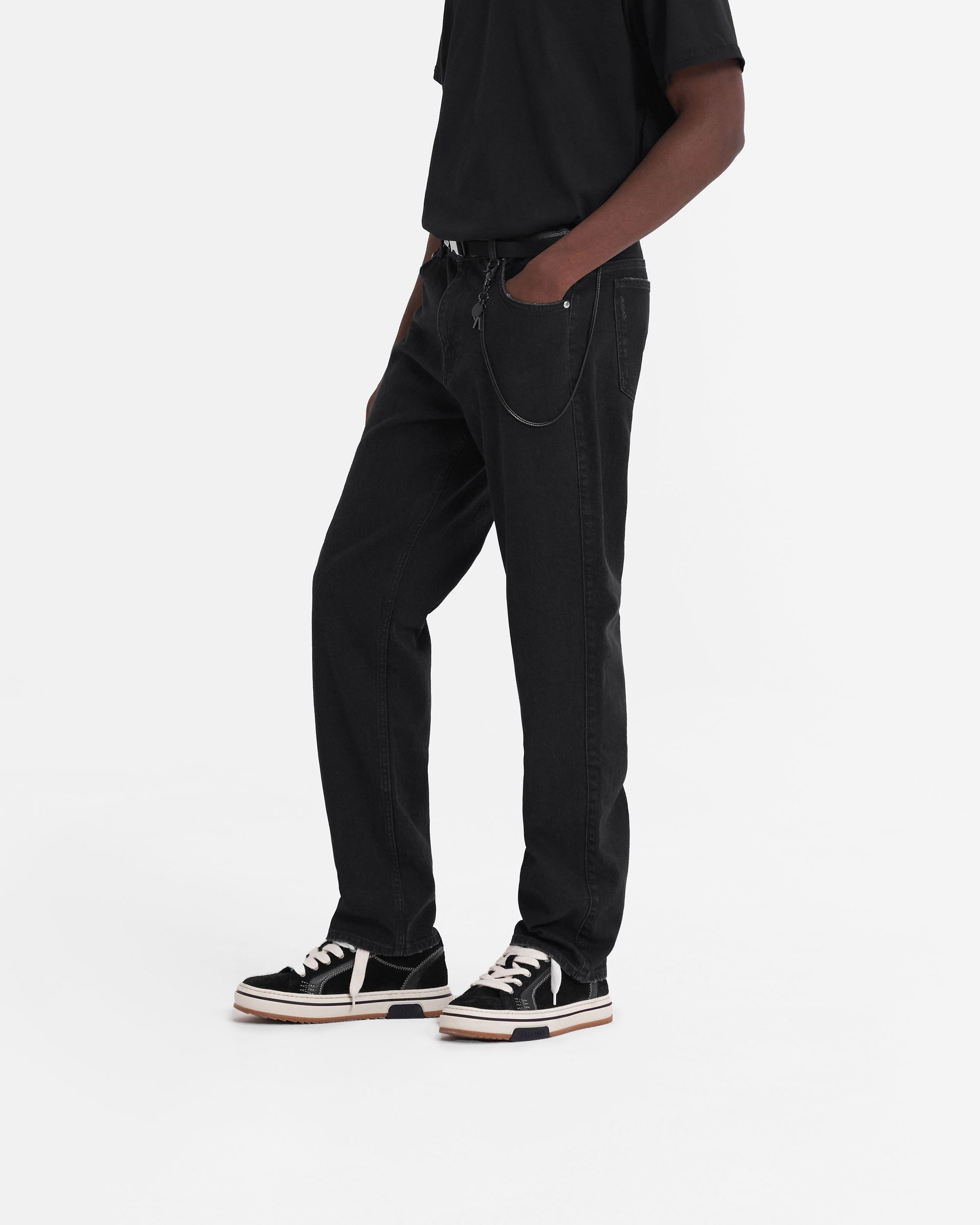 R2 Straight Leg Denim | Black Denim FW23 | Represent Clo