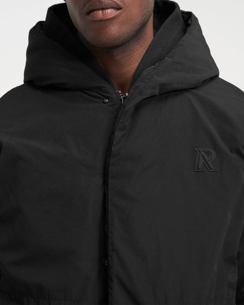 Hooded Puffer Jacket | Jet Black | Represent Clo | REPRESENT CLO