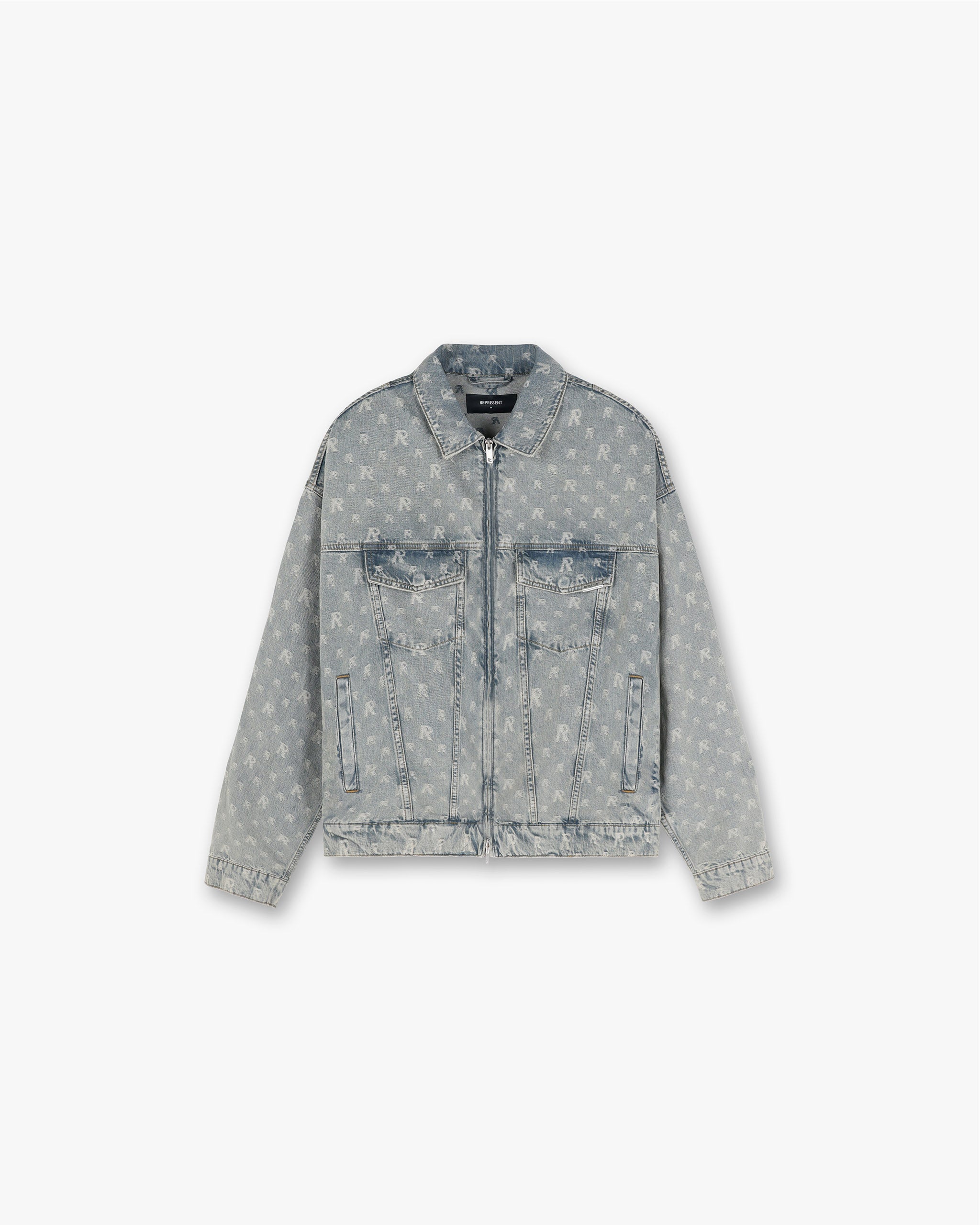 Monogram Denim Jacket | Stone Wash | REPRESENT CLO