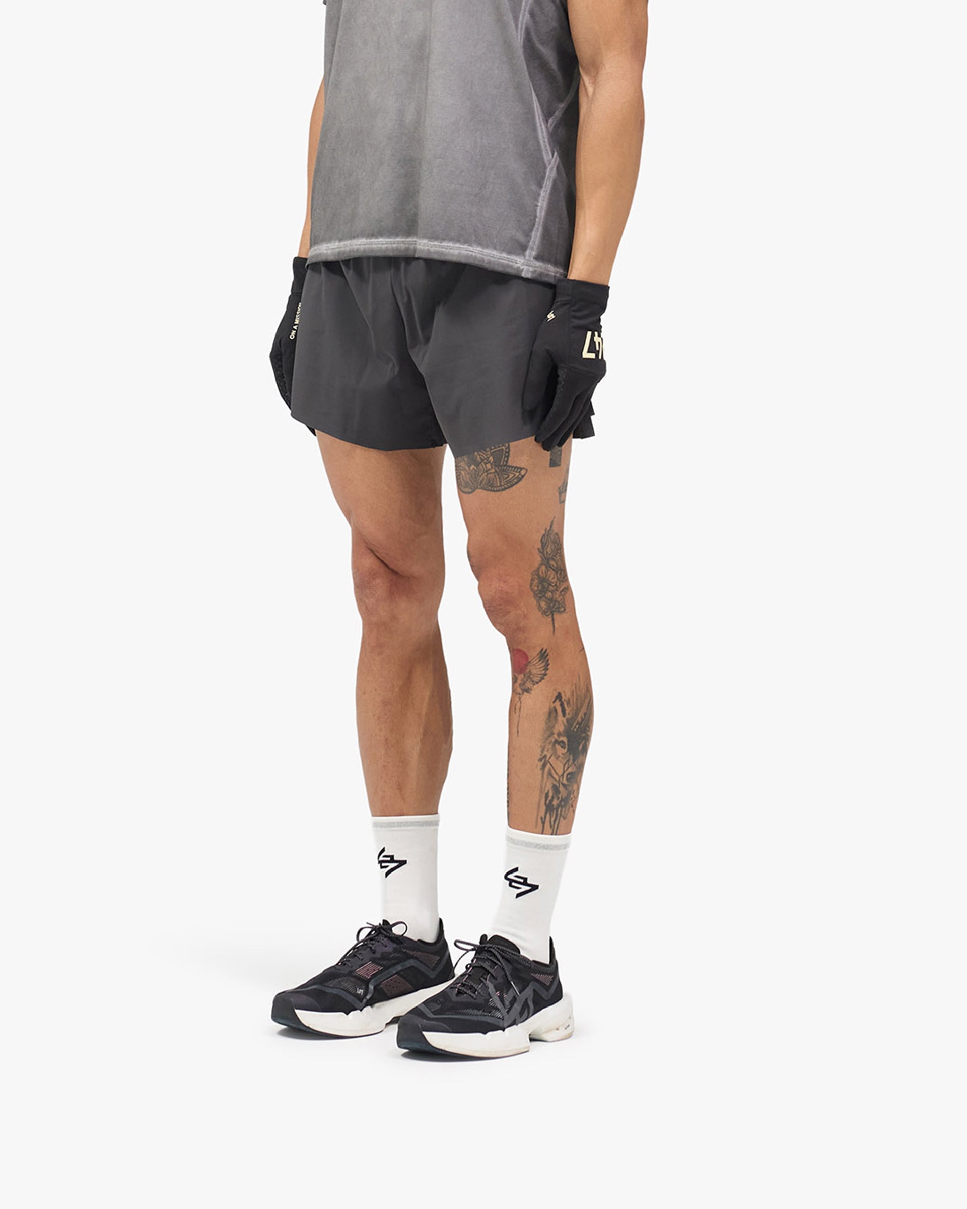 247 Race Short - Washed Grey