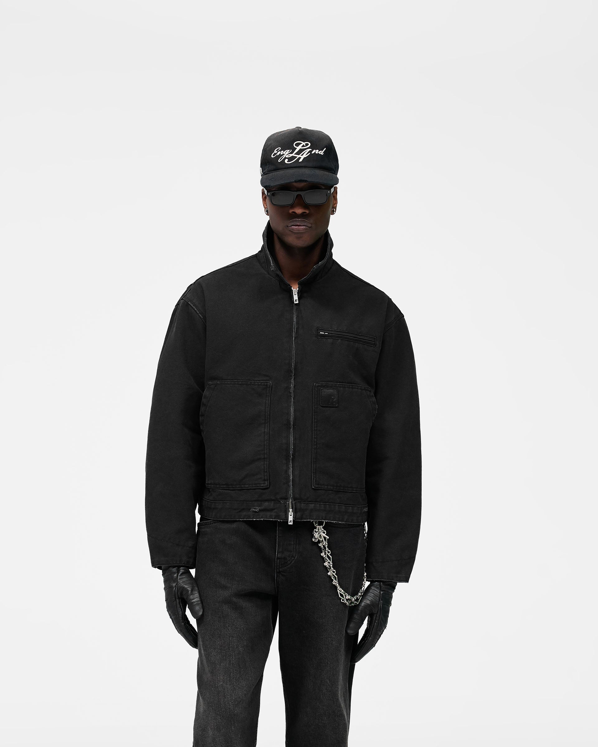 Heaton Workwear Jacket - Washed Black