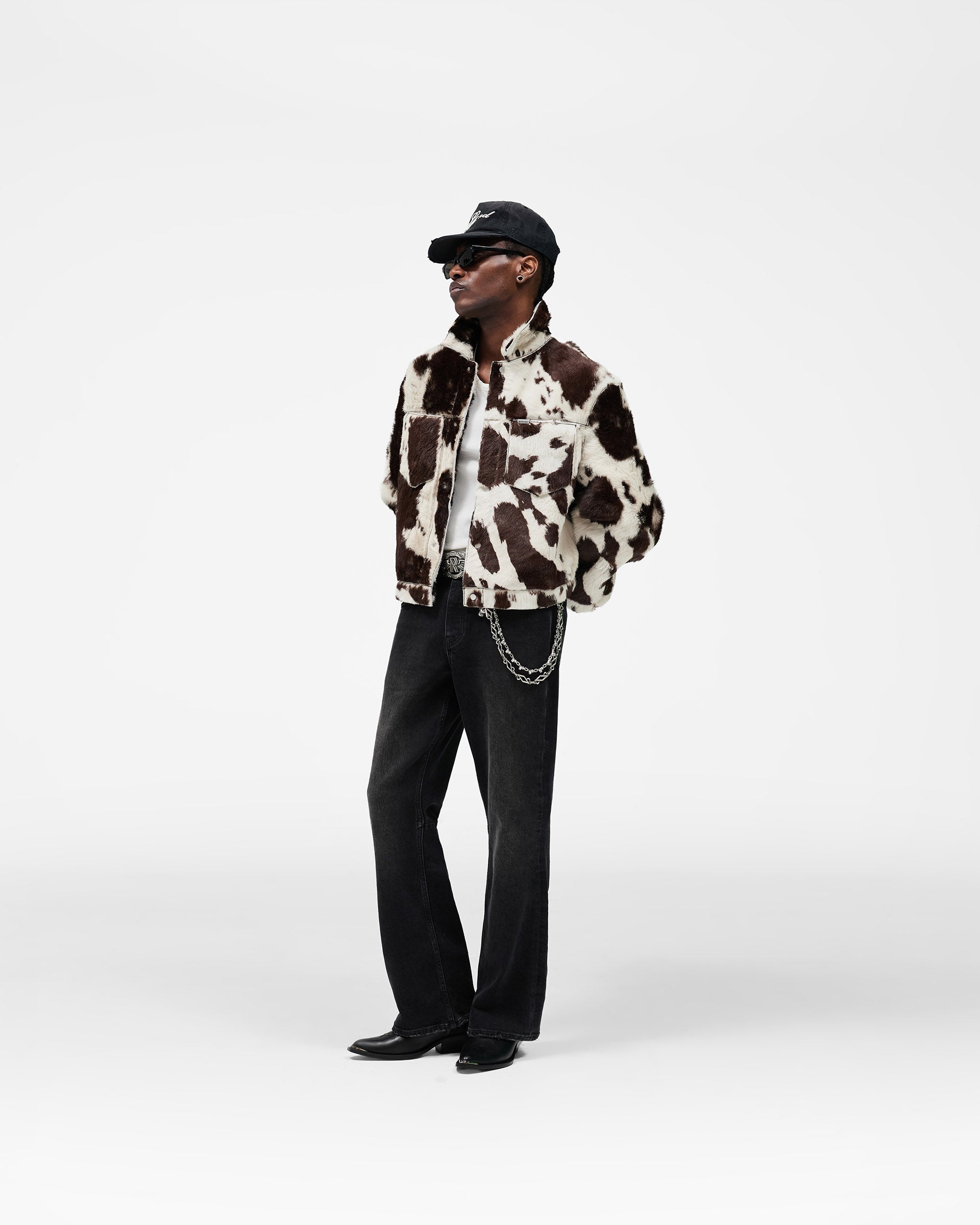 Cowhide Trucker Jacket - Multi