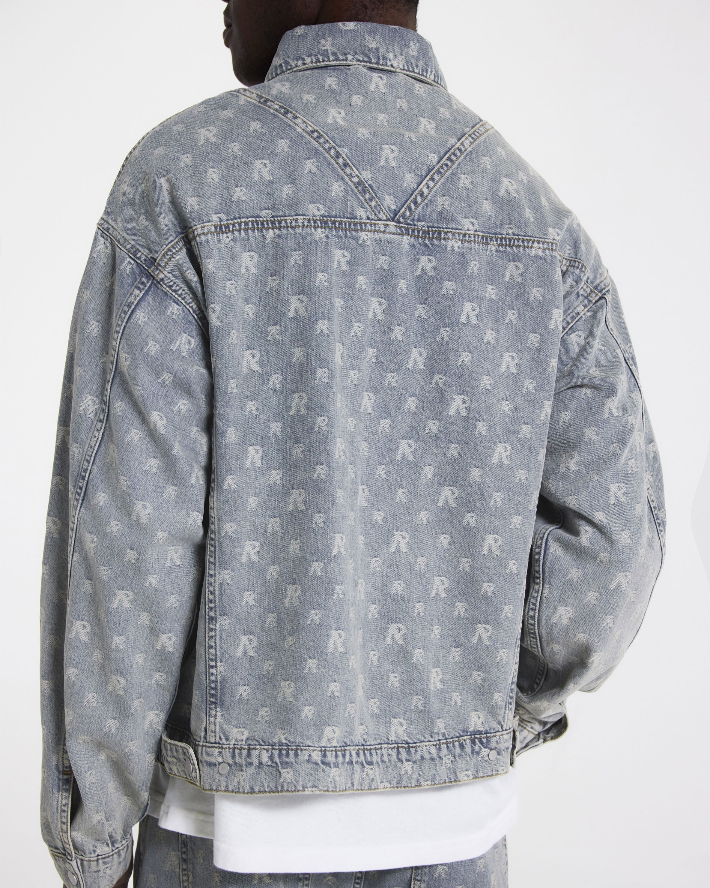 Monogram Denim Jacket | Stone Wash | REPRESENT CLO