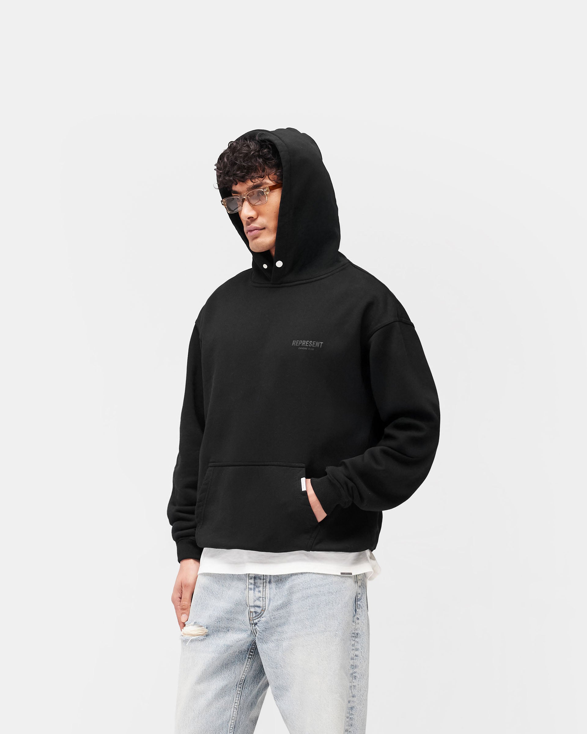 Matte Black Hoodie | Owners' Club | REPRESENT