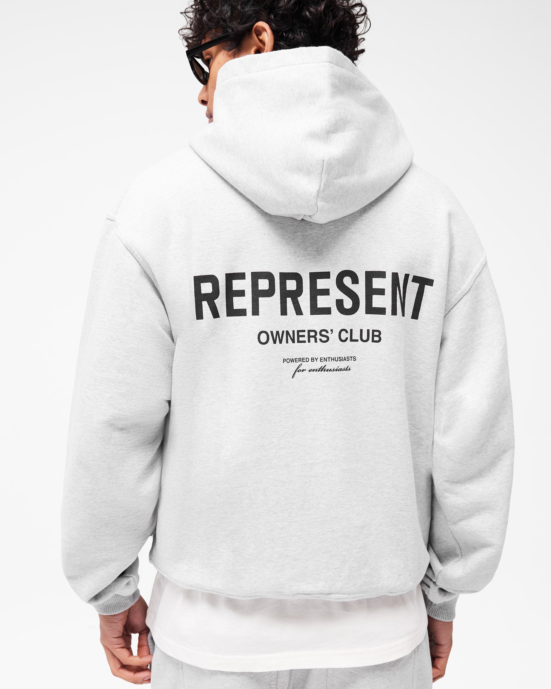 パーカー REPRESENT CLO Zip Hoodie Owners' Club Zip Hoodie | Ash Grey | REPRESENT