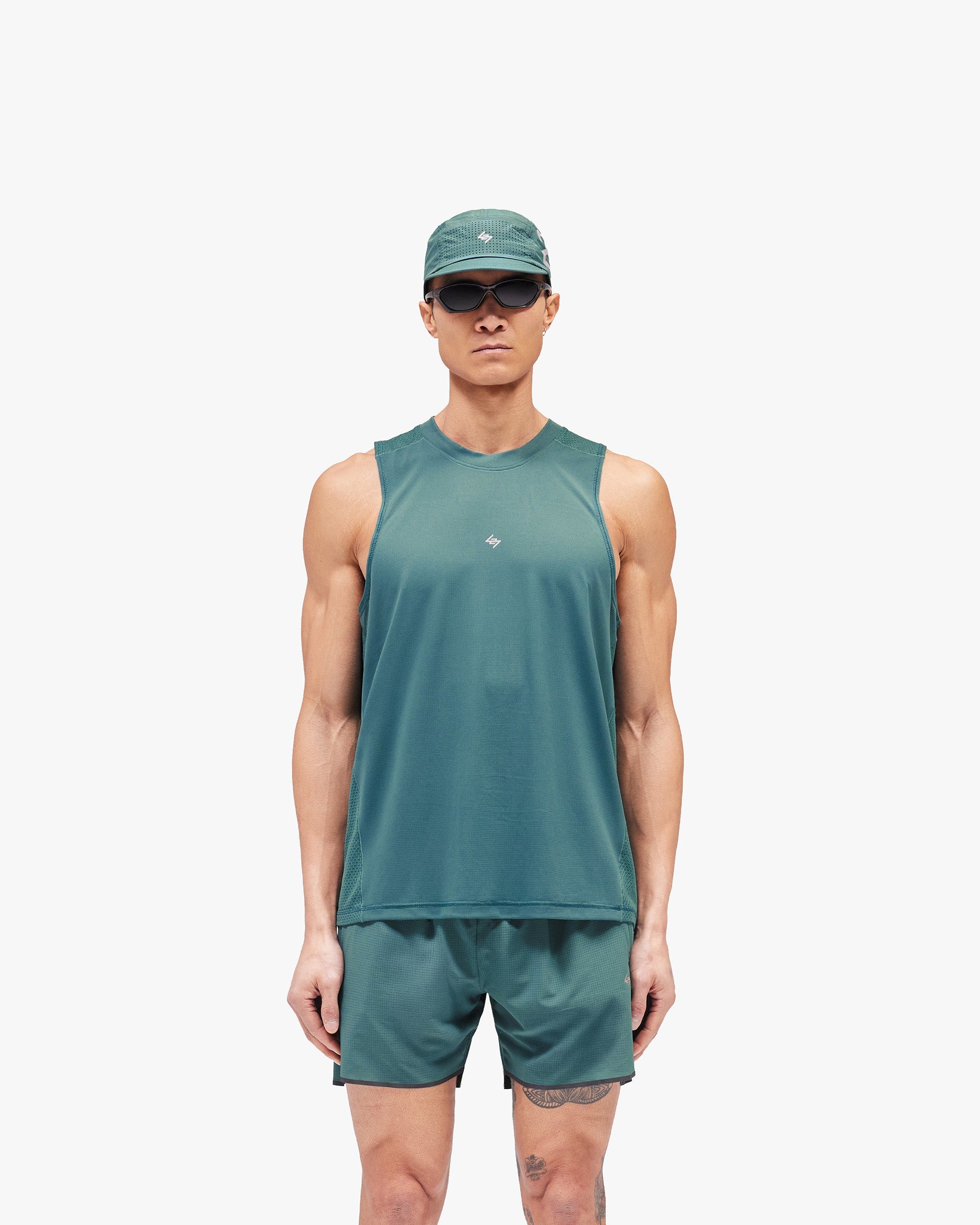 247 Numbers Vest - Teal