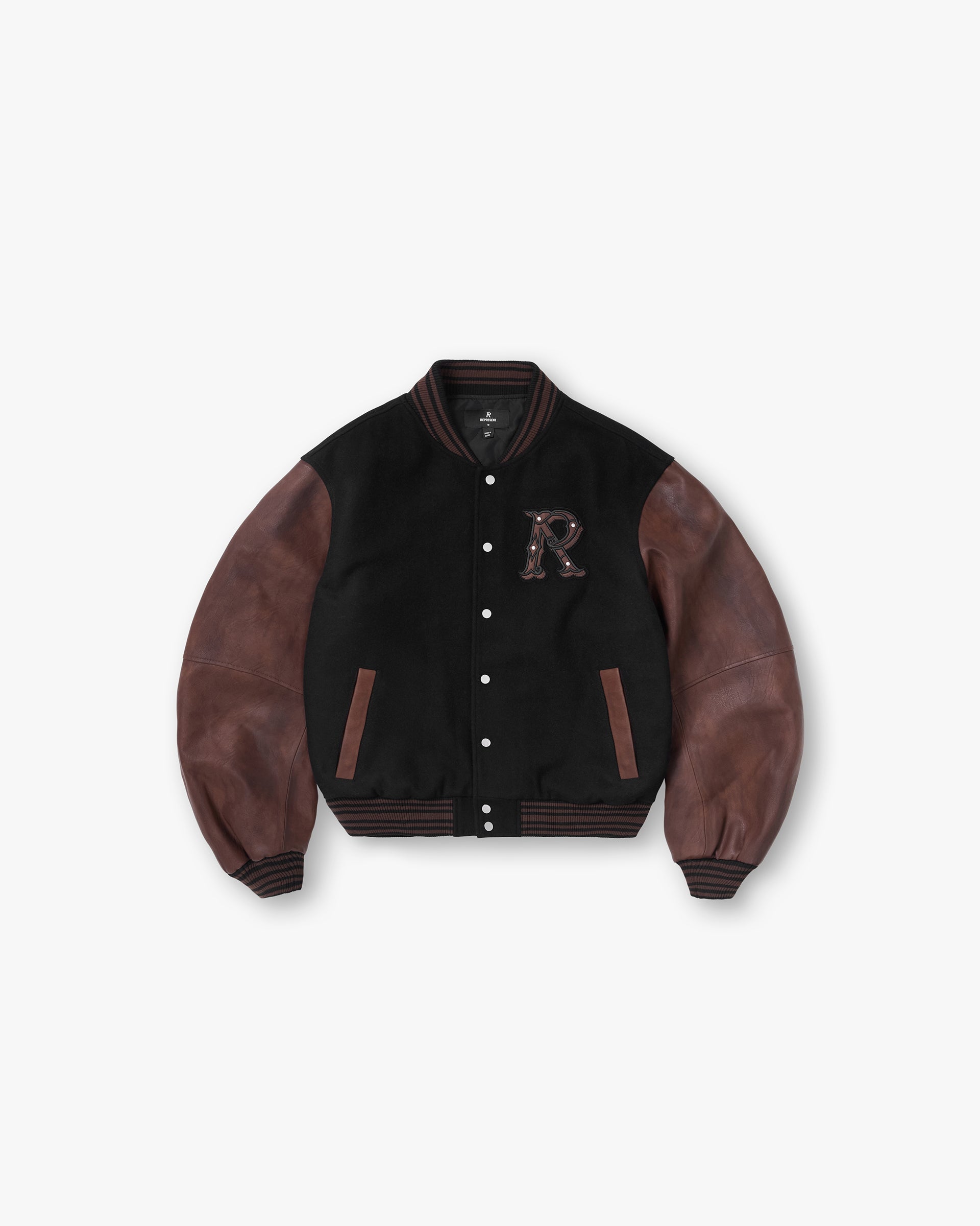Varsity Bomber - Jet Black