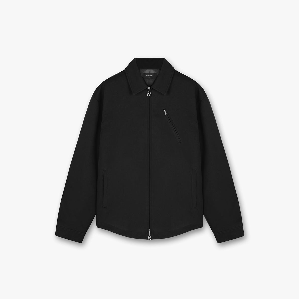 Heavy Zip Shirt | Black | REPRESENT CLO