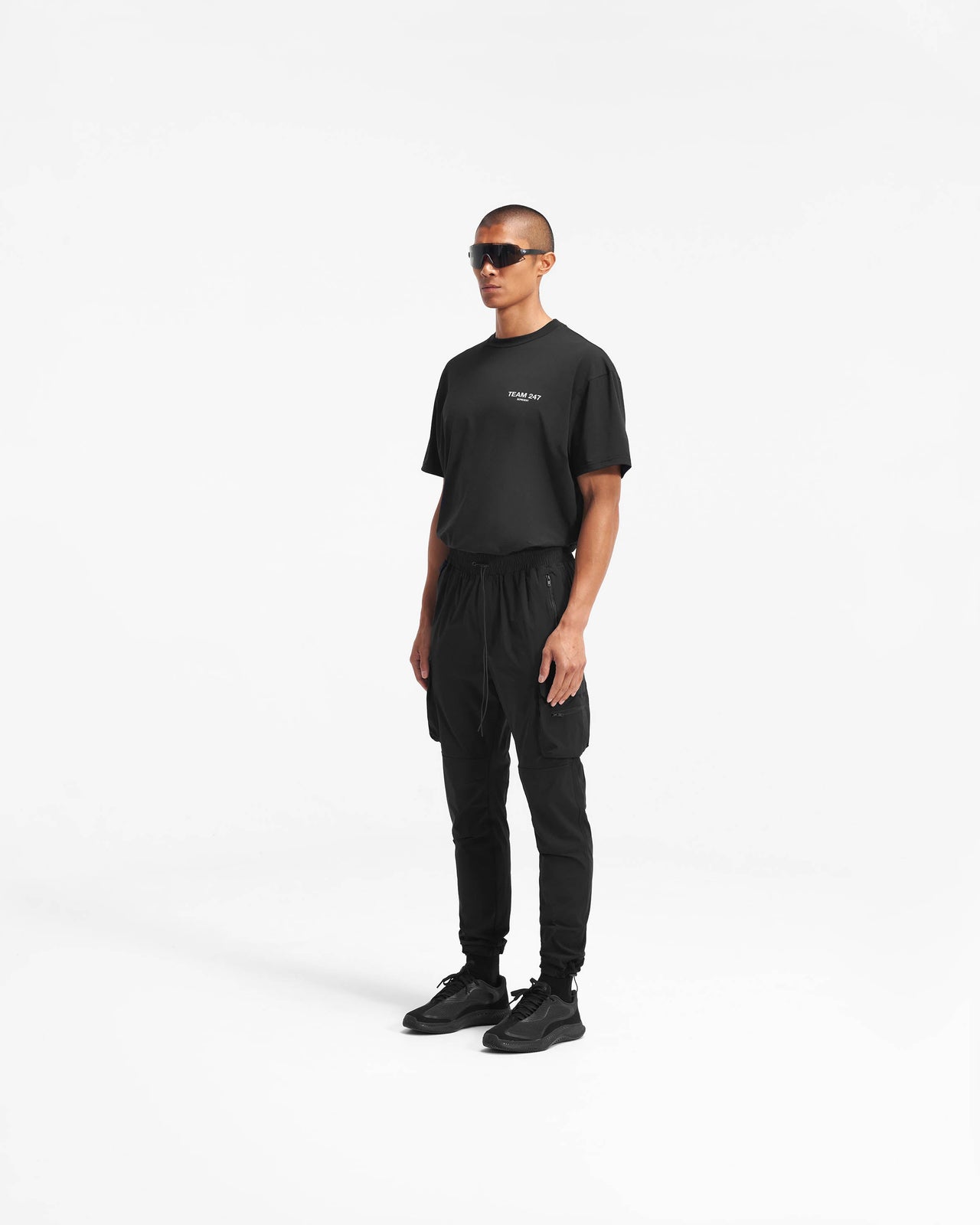 247 Pants | Black Nylon Cargo Pants | REPRESENT CLO