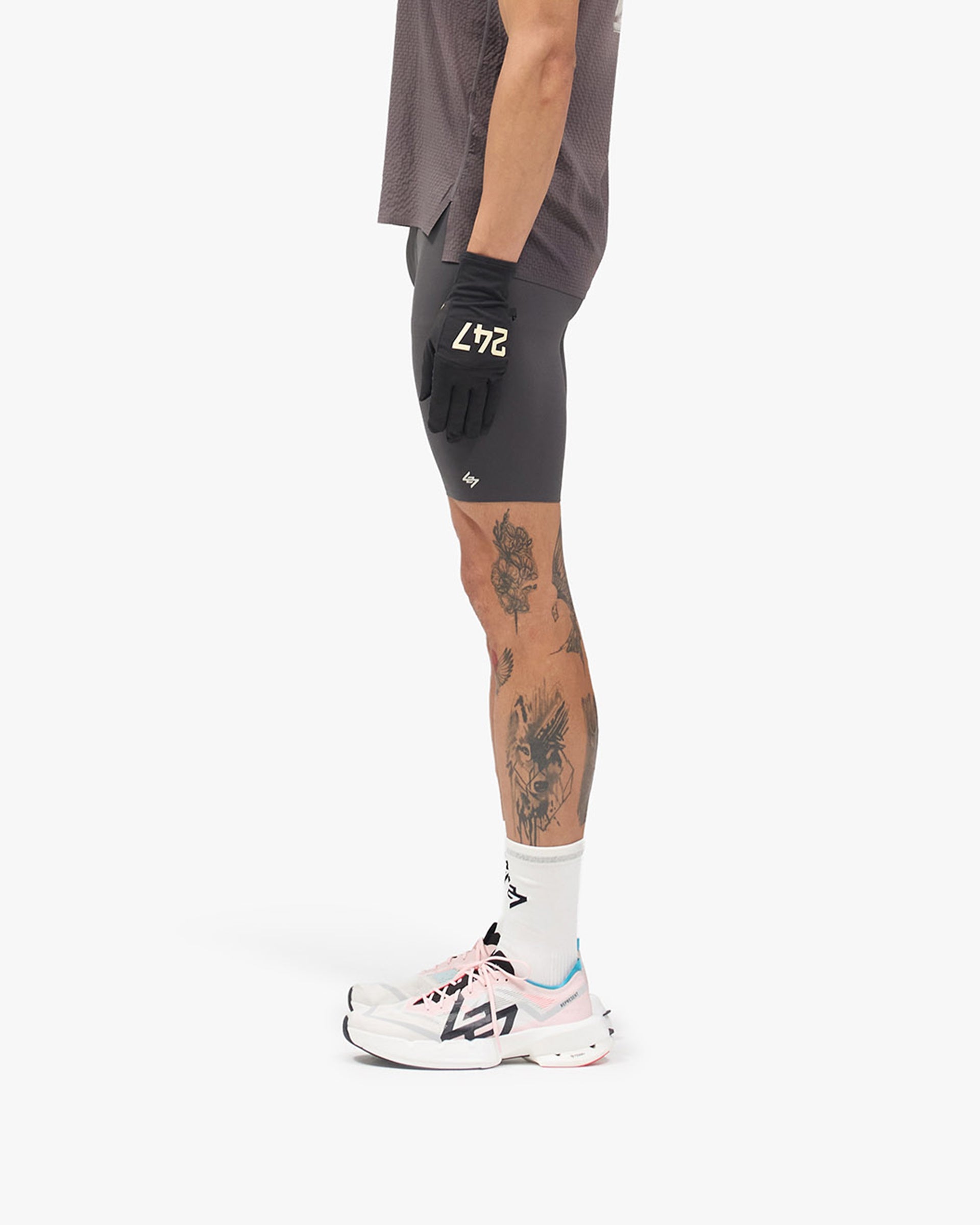 247 Race Half Tight - Washed Grey