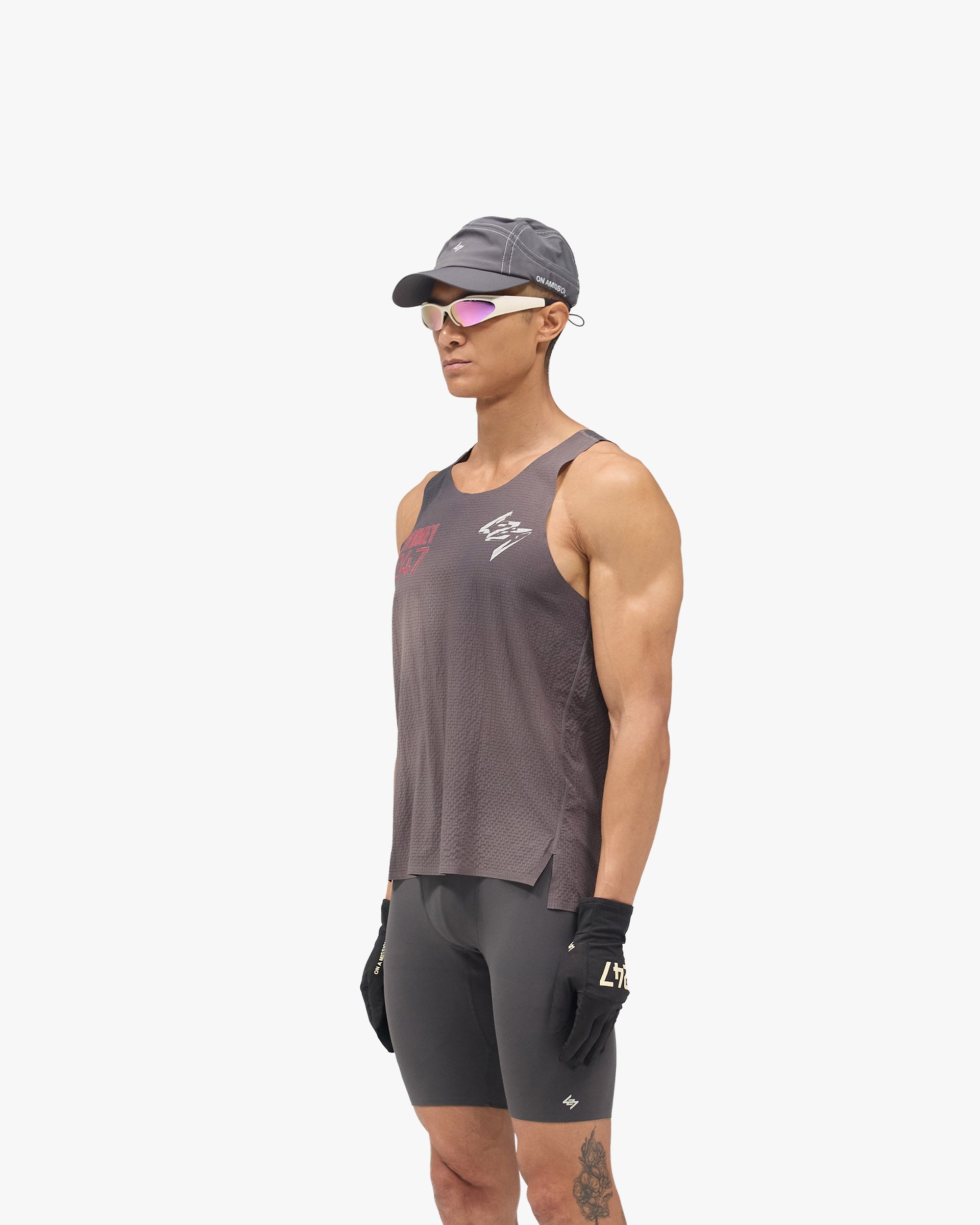 247 Sydney Singlet - Washed Grey