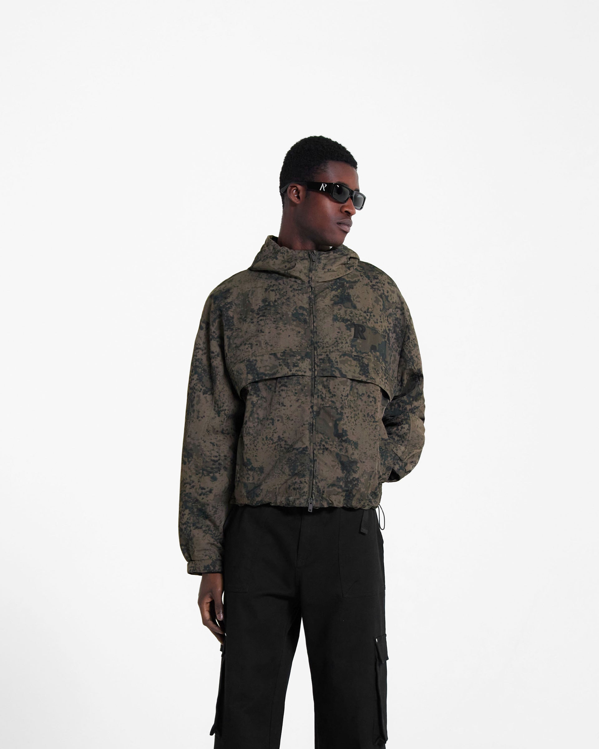 Hooded Track Jacket | Camo Outerwear FW23 | Represent Clo
