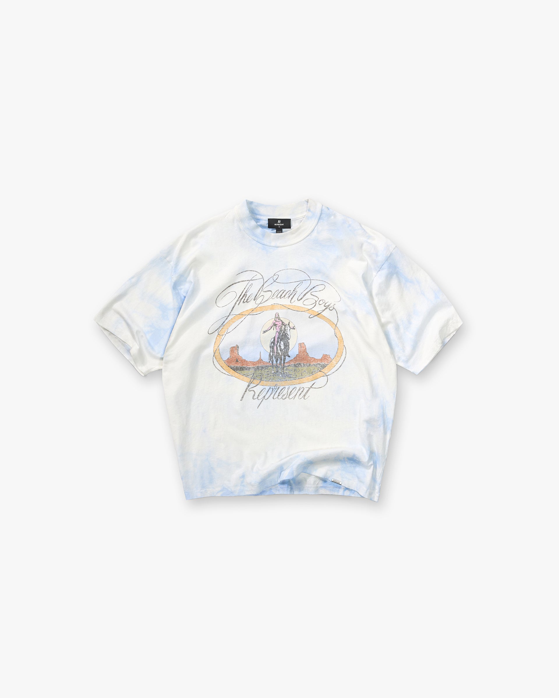 Represent_x_Beach_Boys_Script_T-Shirt_-_Blue_Tie_Dye_01.jpg