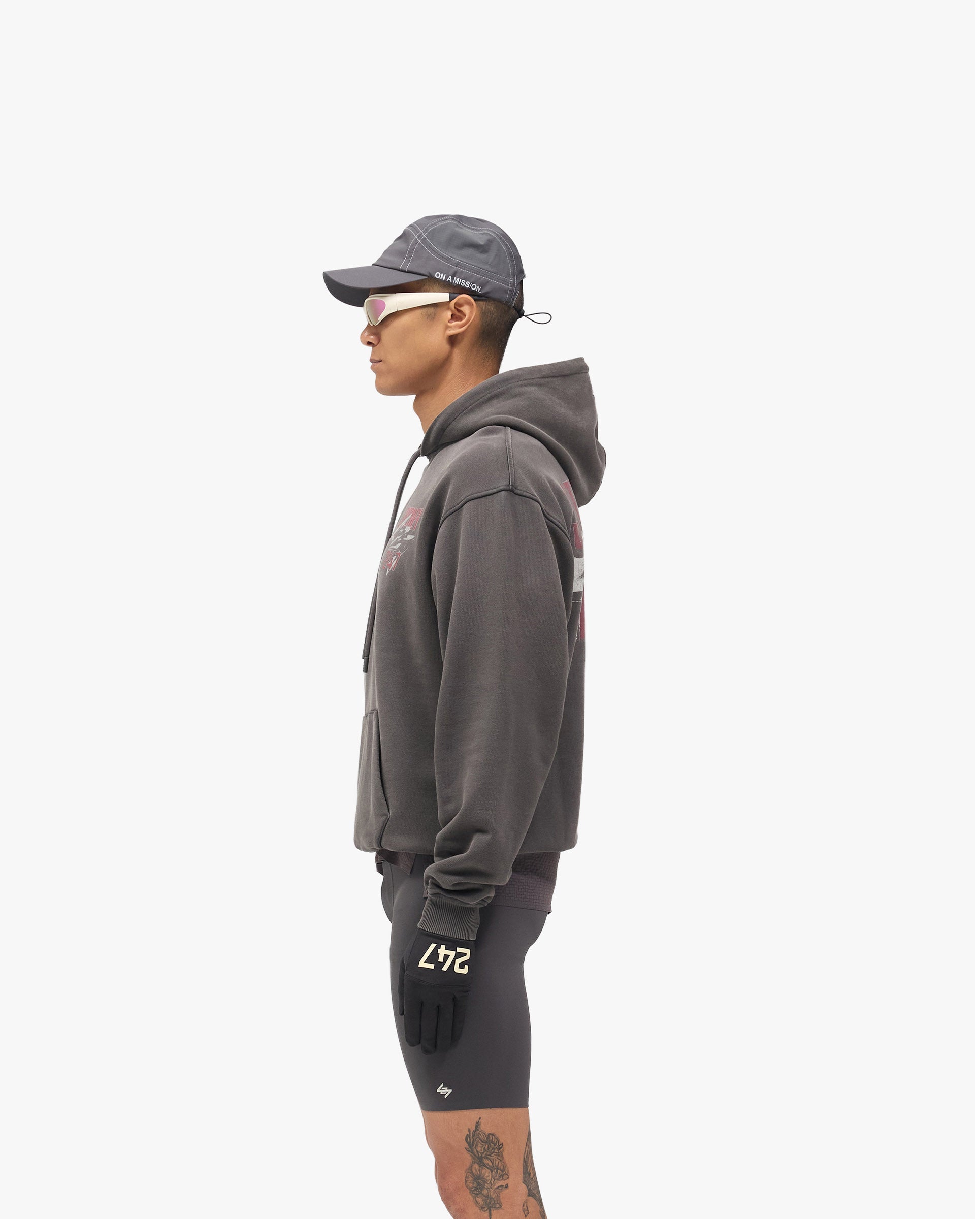 247 Sydney Hoodie - Washed Grey