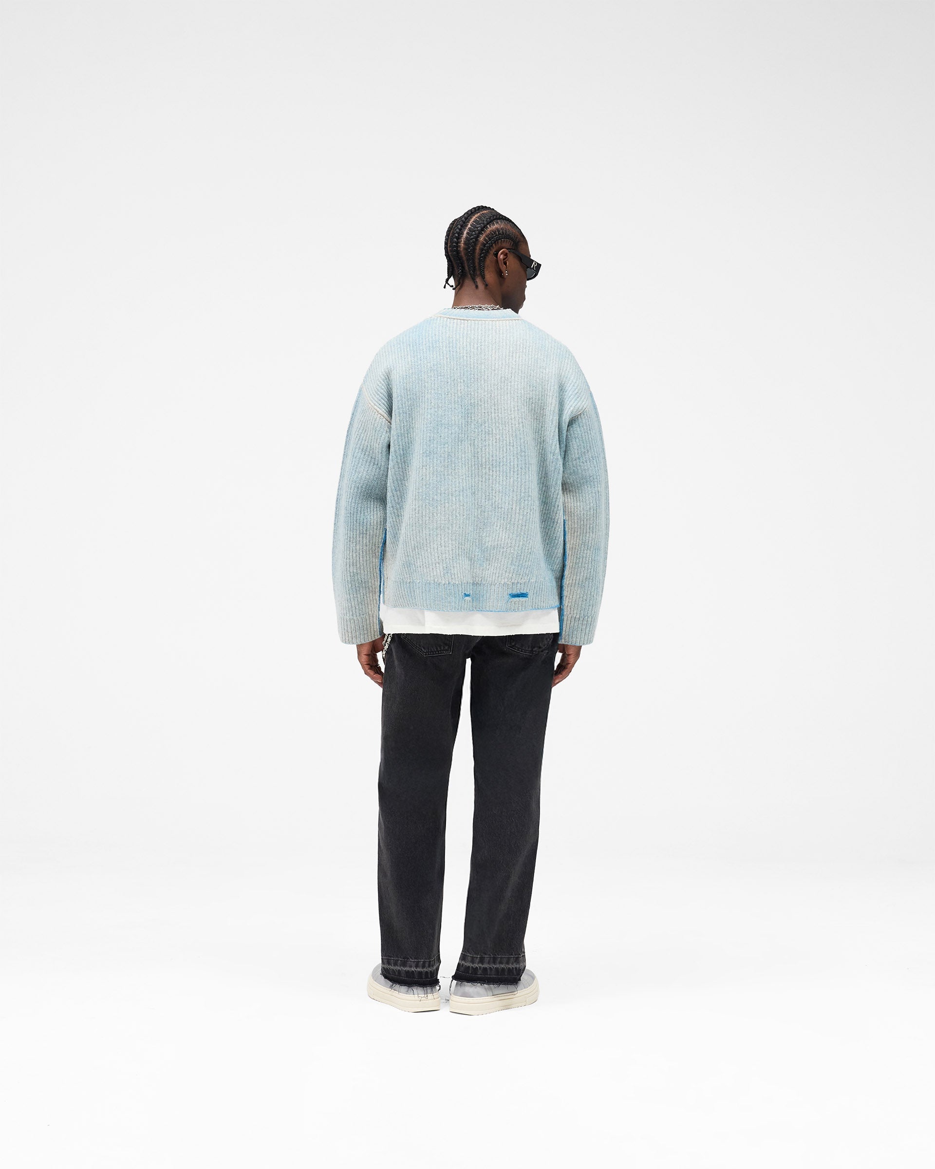 Reversible Fade Out Sweater - Cloud