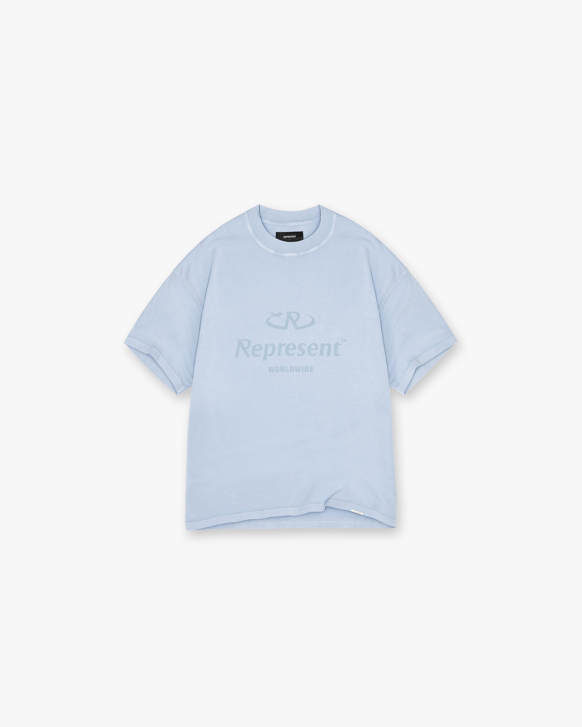Worldwide T-Shirt | Powder Blue T-Shirts SC23 | Represent Clo