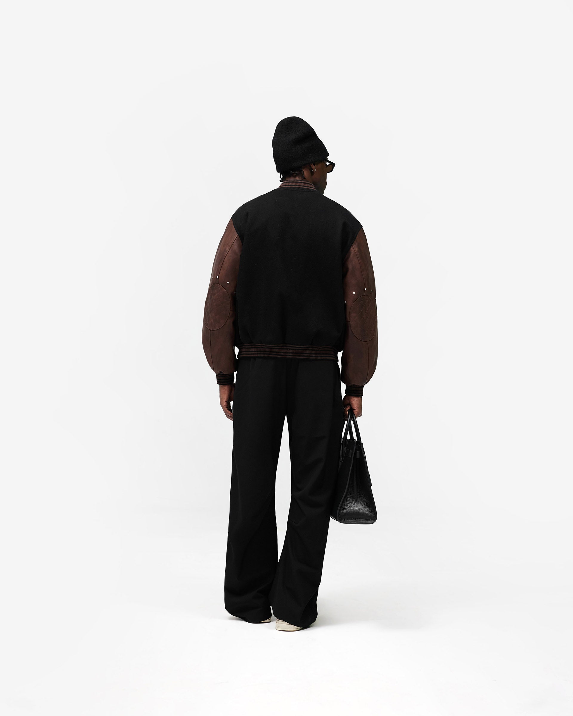 Varsity Bomber - Jet Black