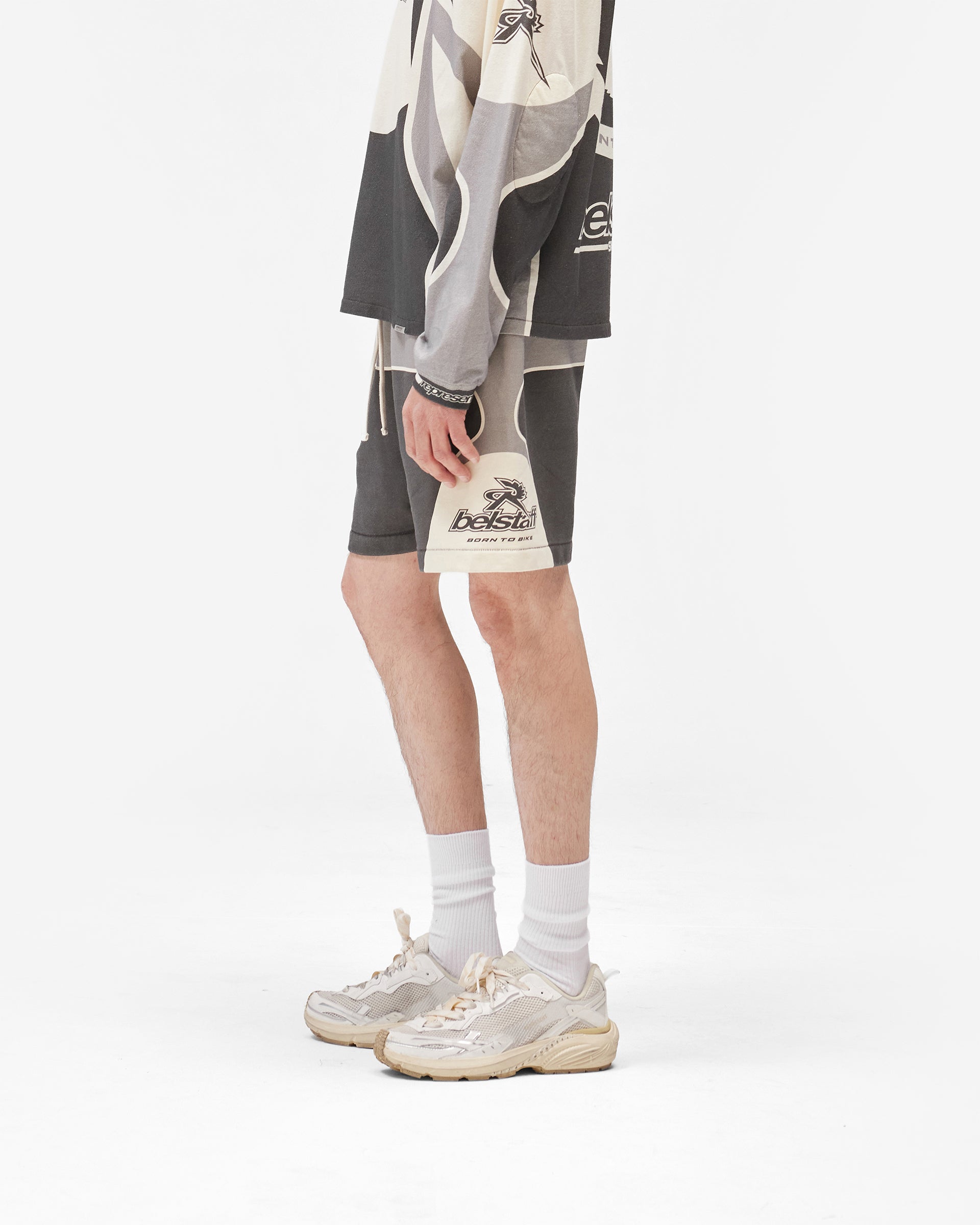 Represent X Belstaff Racing Shorts - Dark Grey