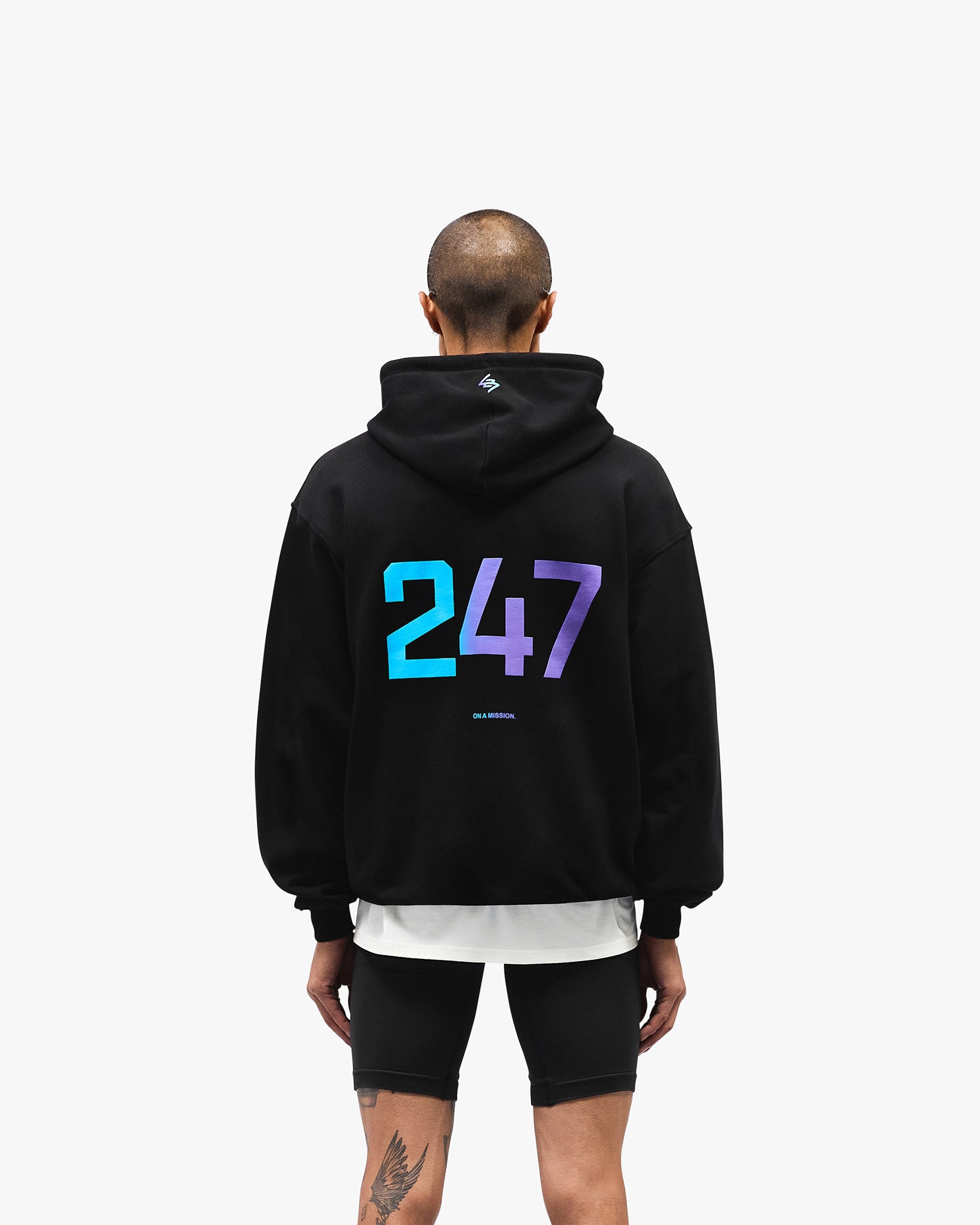 247 Oversized Hoodie - Purple Fade