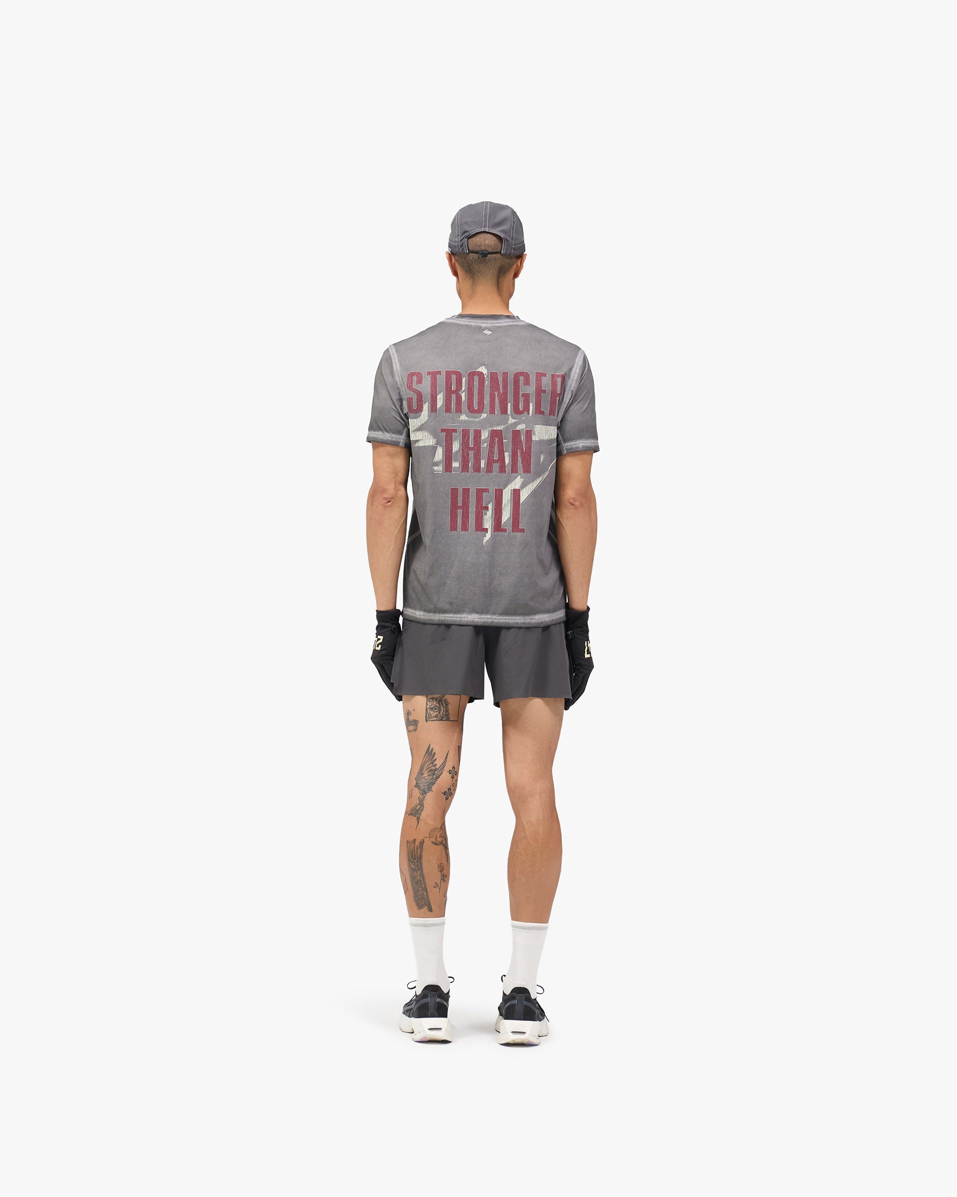 247 Race Short - Washed Grey