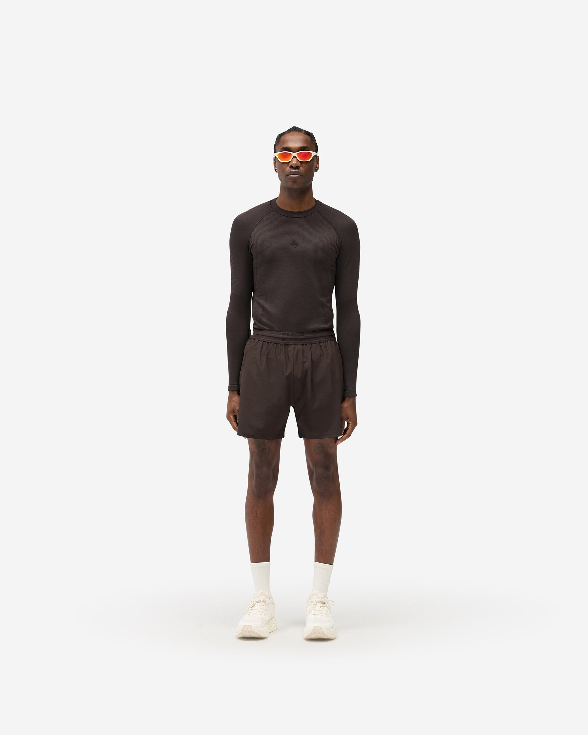 247 Uprising Long Sleeve Seamless T-Shirt - Chocolate