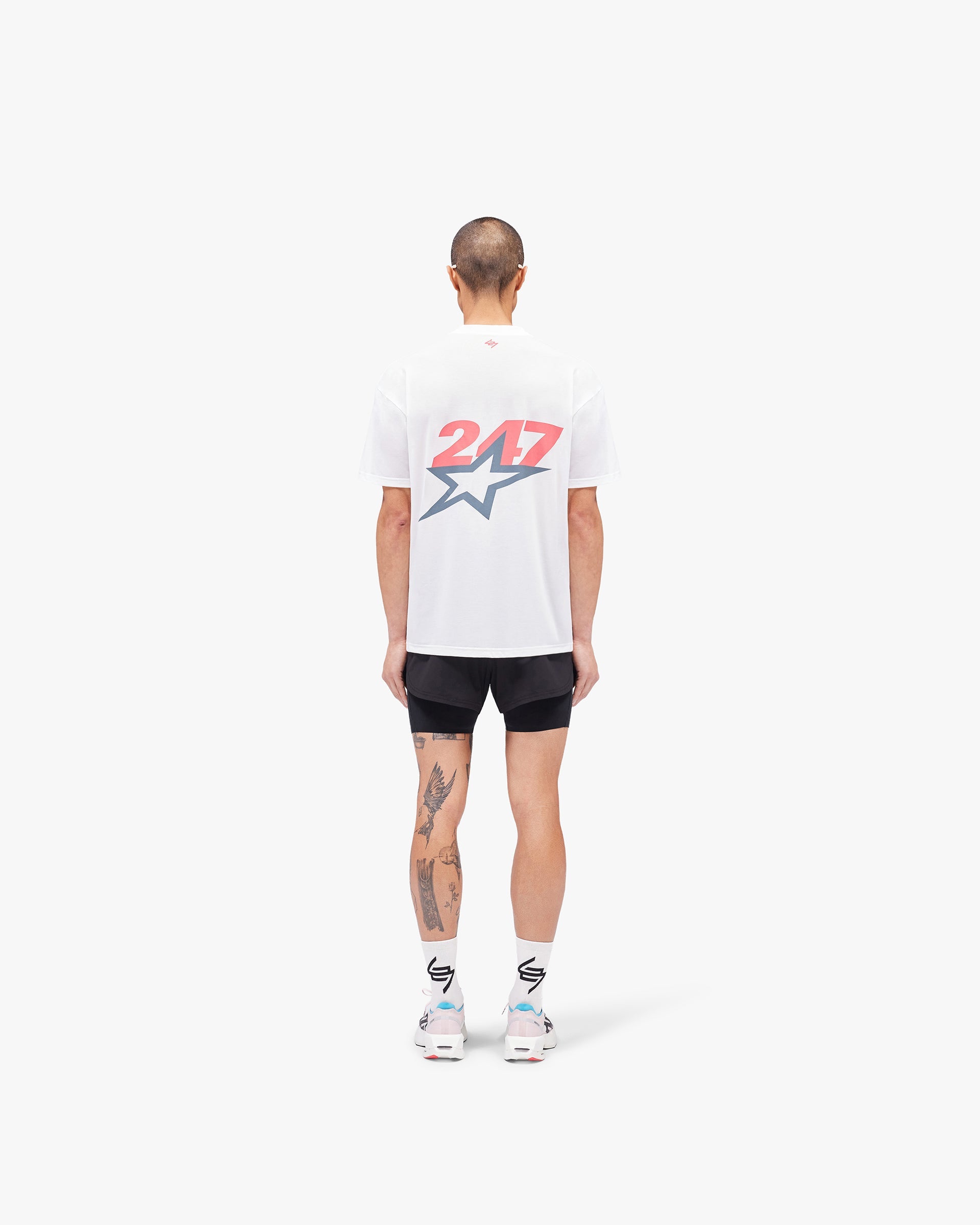 Team 247 Star Oversized T-Shirt - Flat White