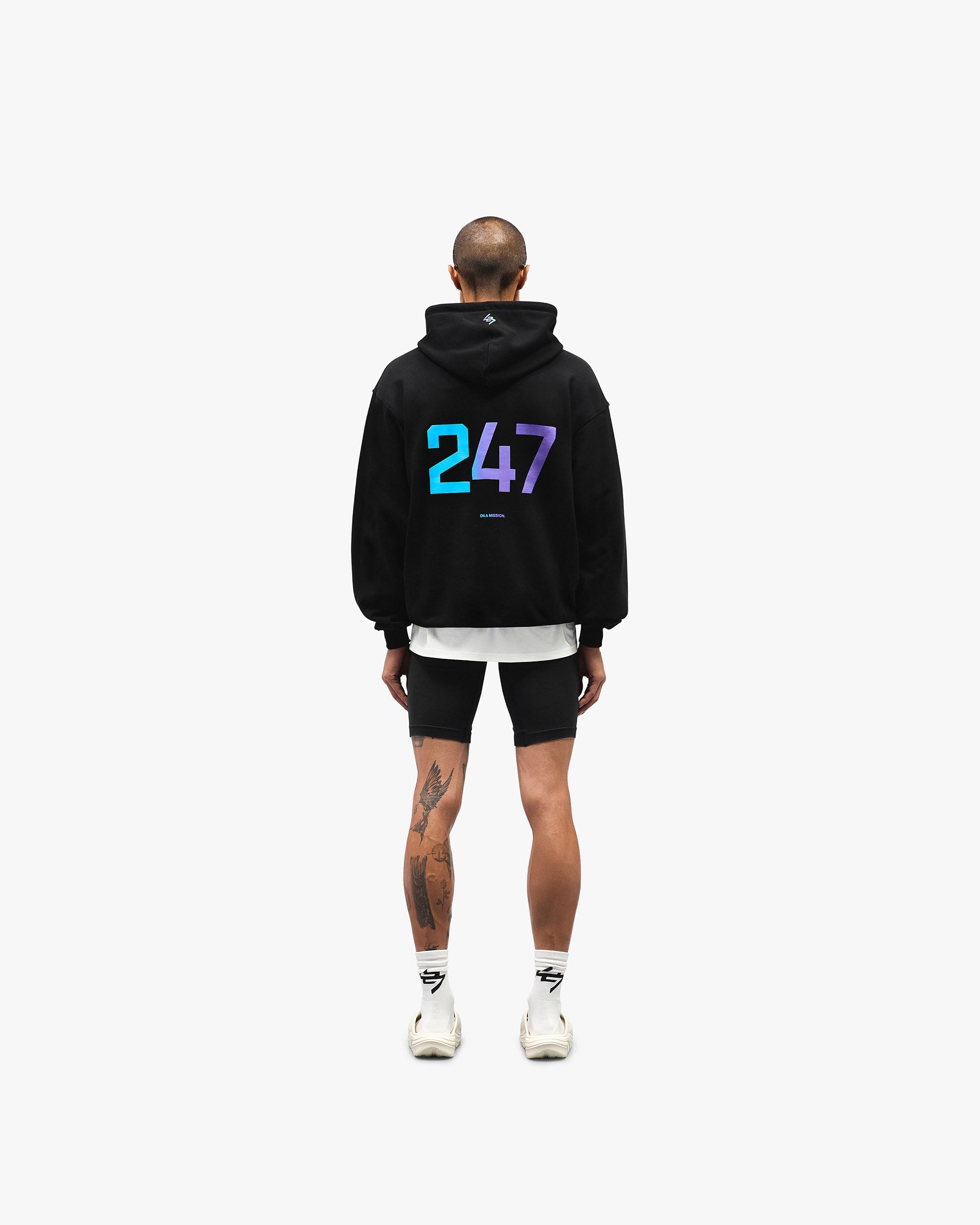 247 Oversized Hoodie - Purple Fade