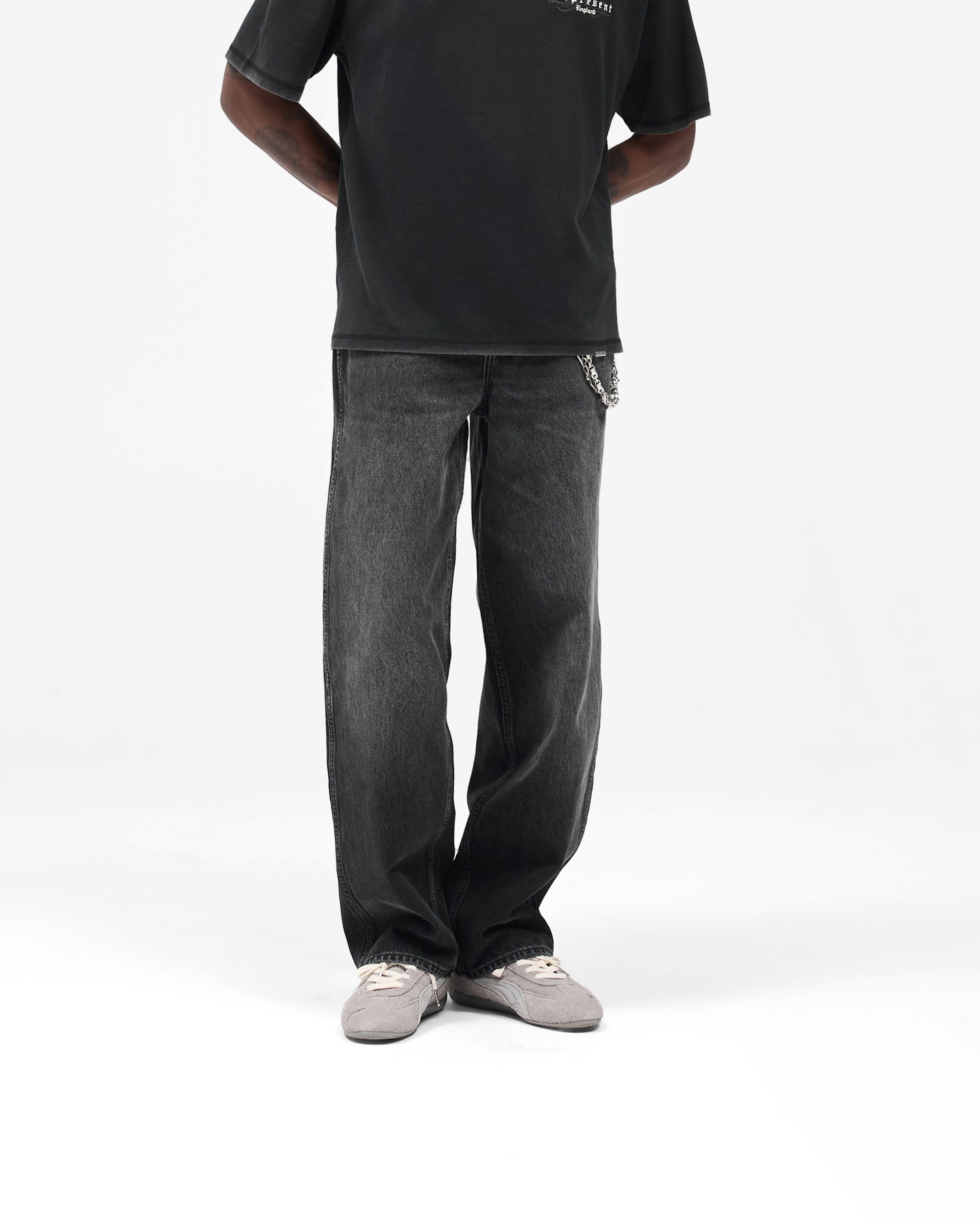 R3 Baggy Denim - Aged Black