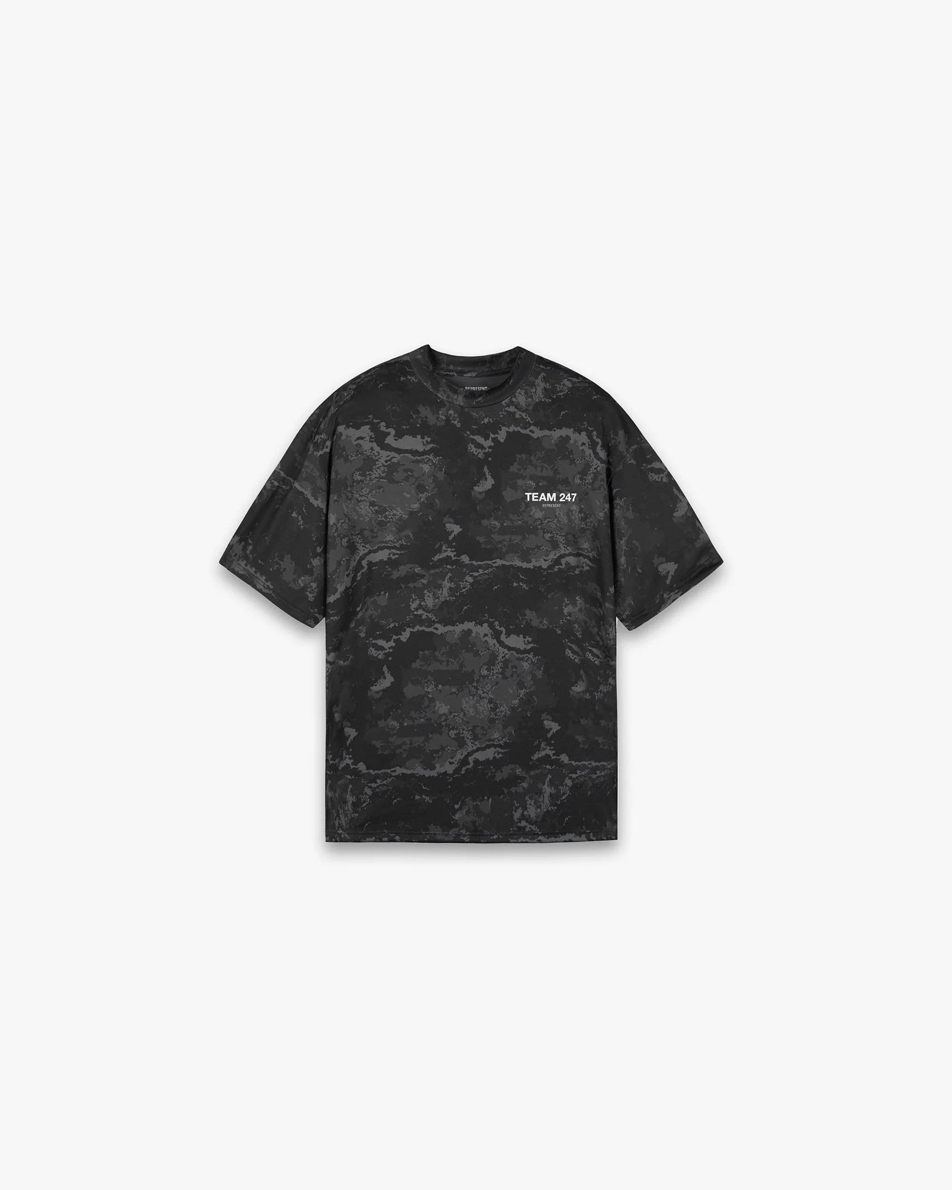 Team 247 Oversized T-Shirt | Black Camo T-Shirts 247 | Represent Clo