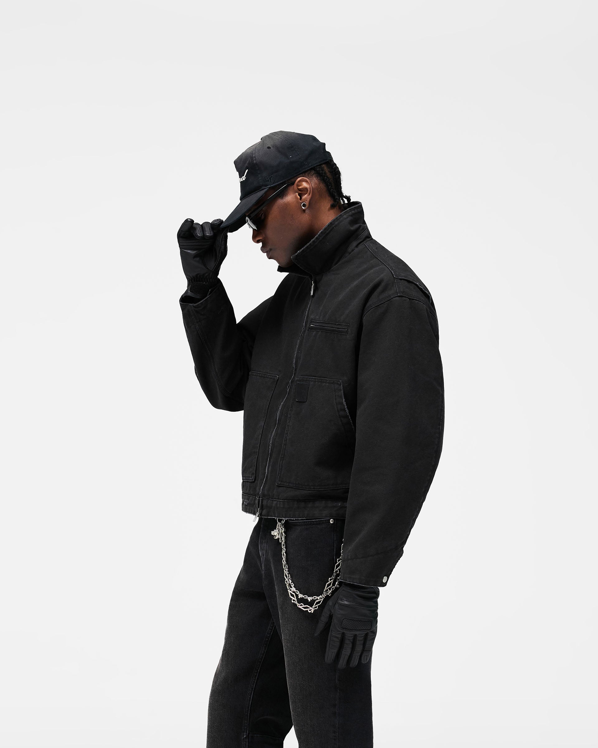 Heaton Workwear Jacket - Washed Black