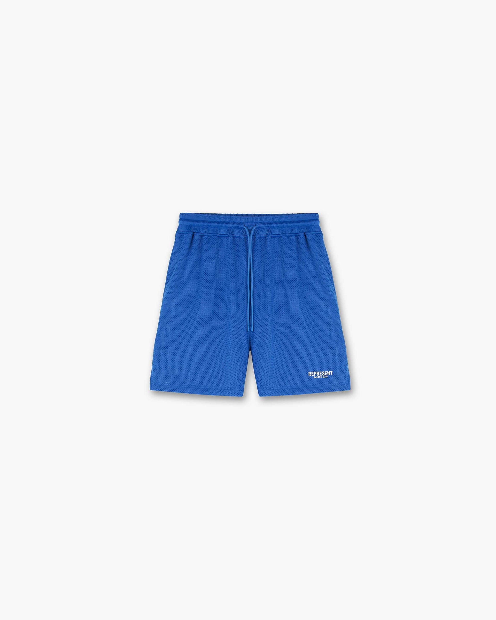 Represent Owners Club Mesh Shorts | Cobalt Shorts Owners Club | Represent Clo