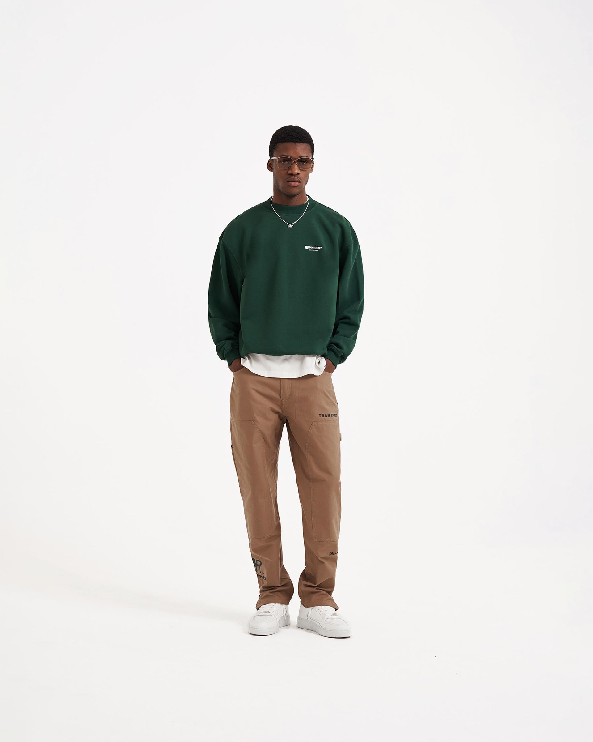 Represent Owners Club Sweater | Racing Green Sweaters | Represent ...
