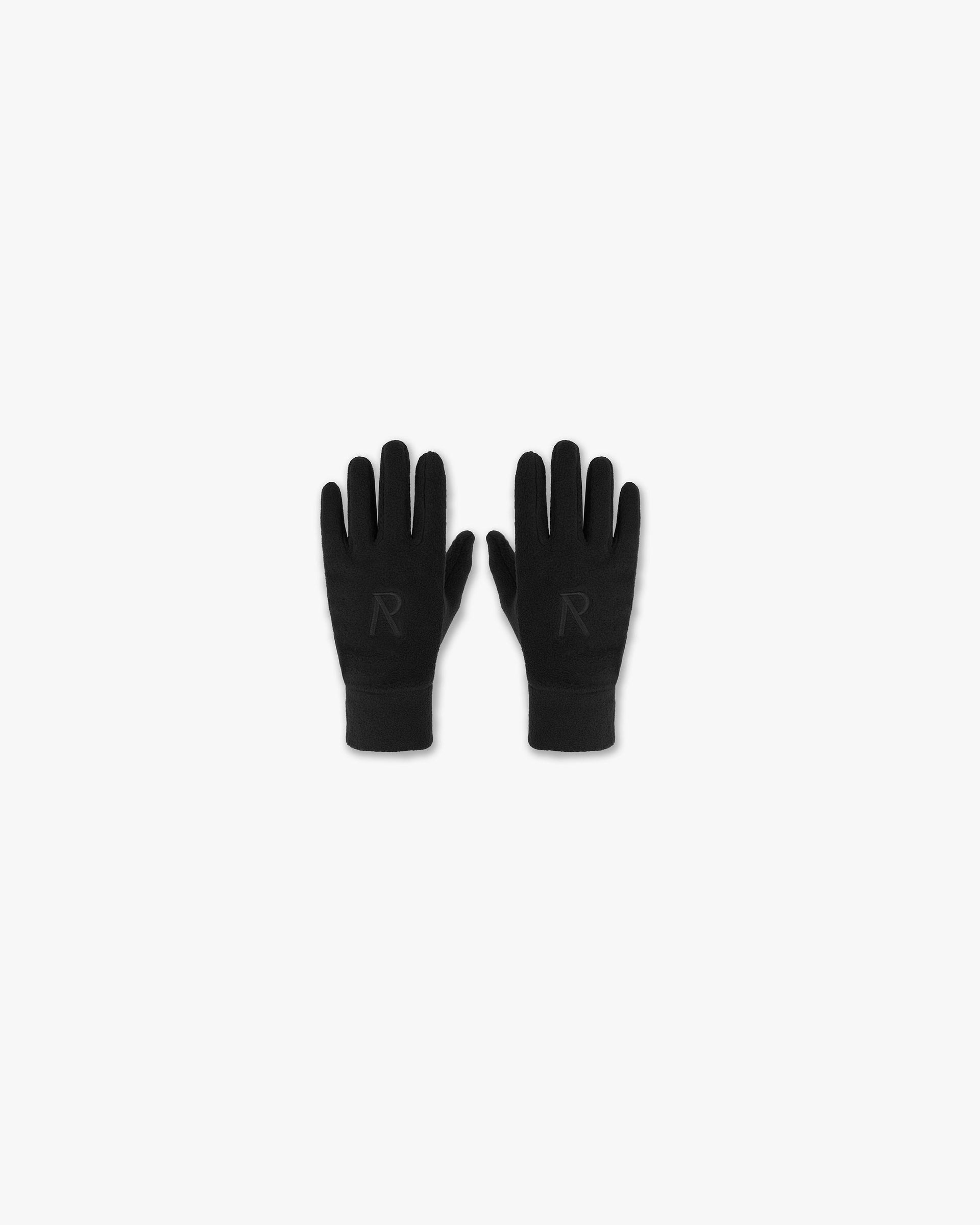 Initial Fleece Gloves | Black Accessories PRE-SS23 | Represent Clo