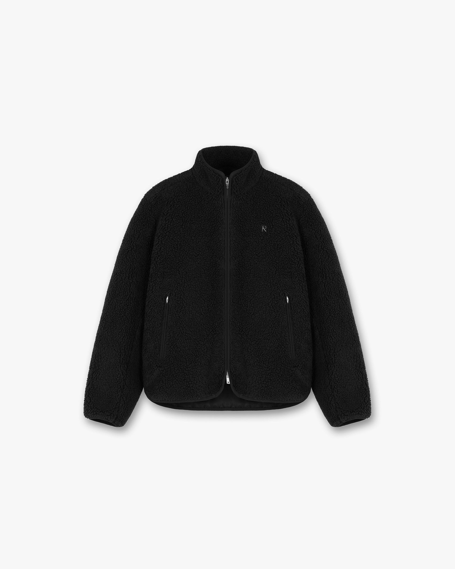 Fleece Zip Through | Black Outerwear PRE-SS23 | Represent Clo